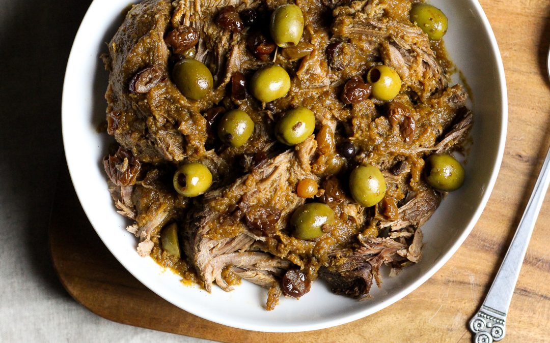 Rump Roast with Green Olives and Raisins