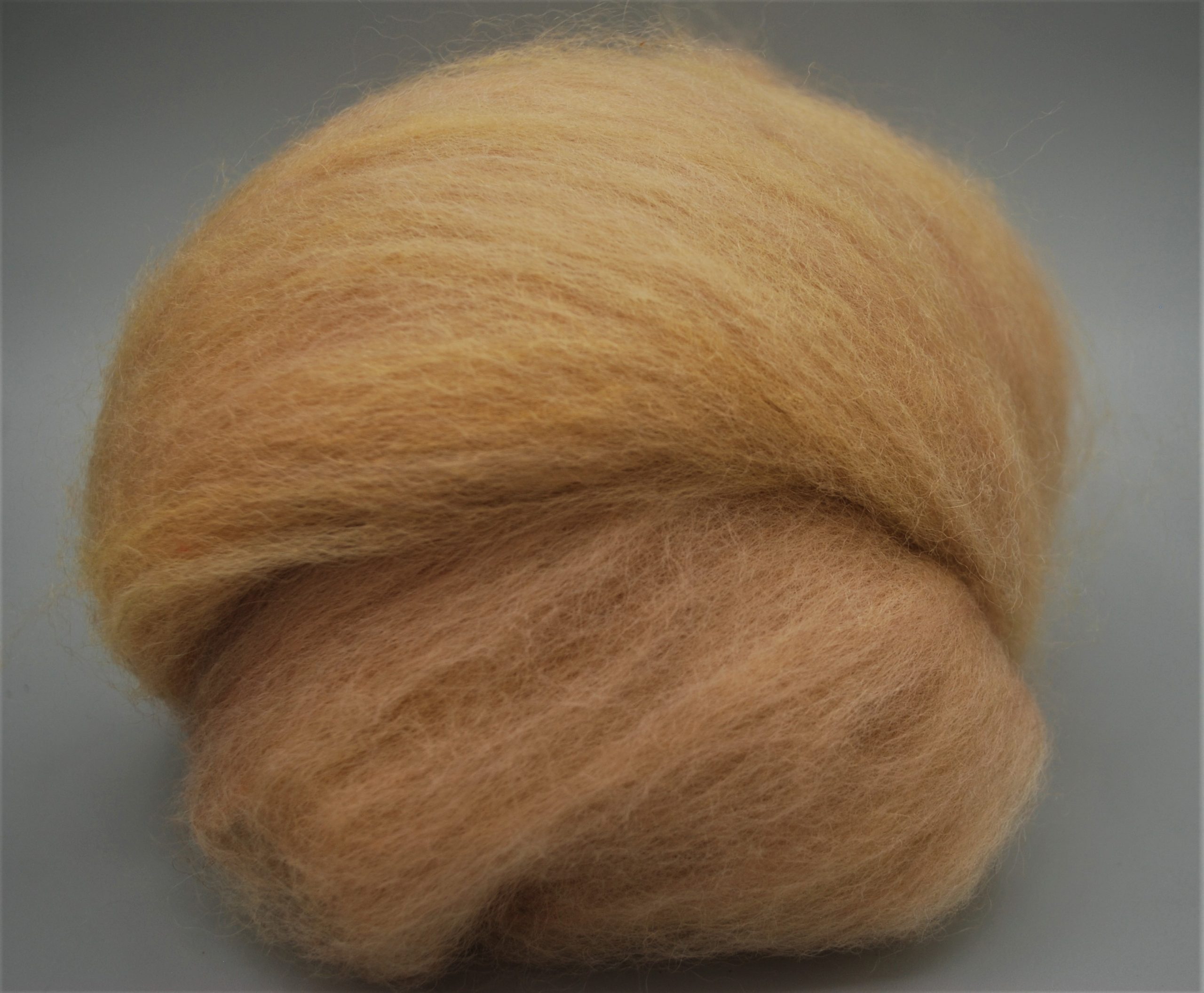 Wool and Alpaca Batts Dyed with Yellow  Flowers