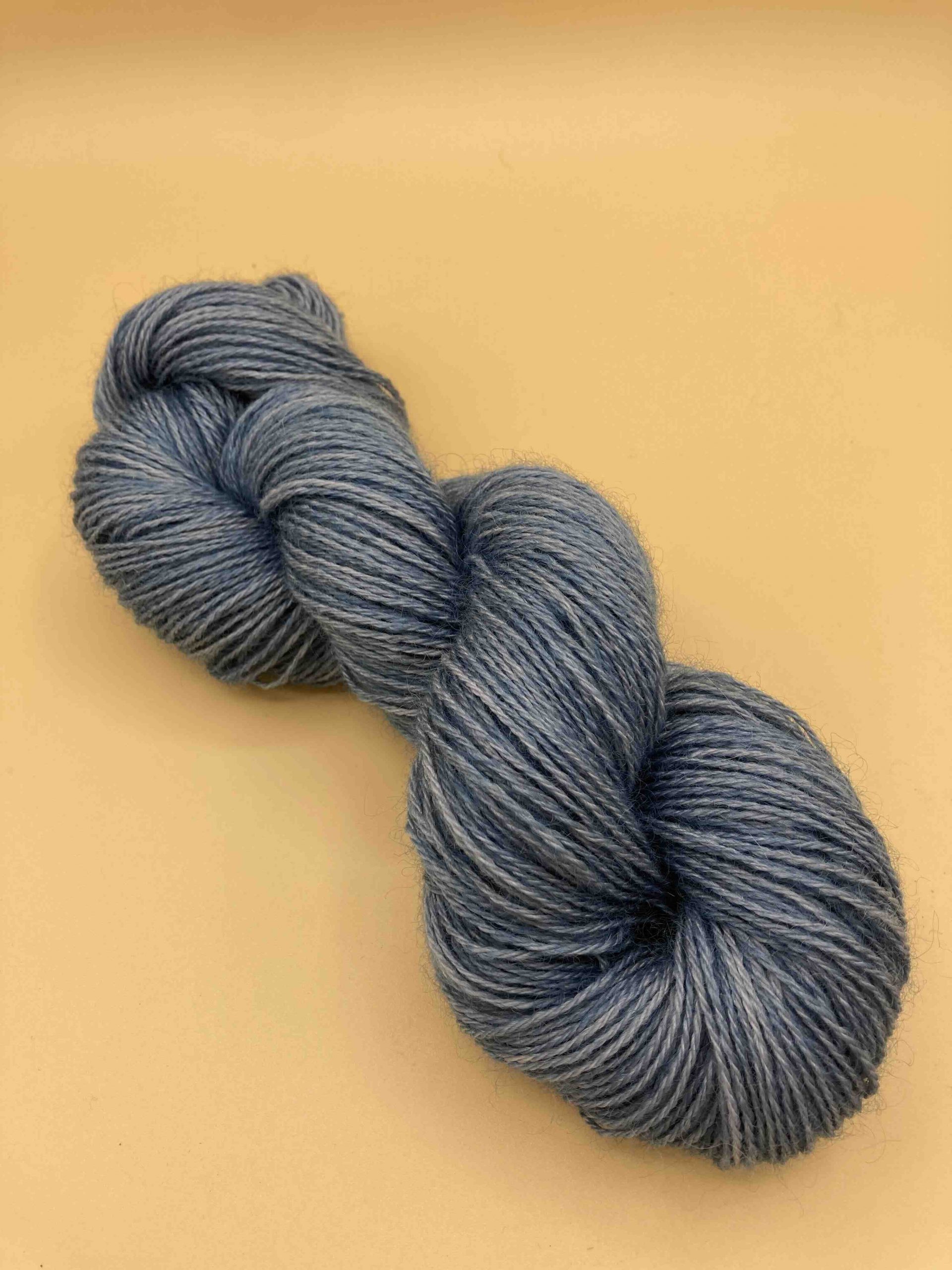 Indigo Wool/ Nylon Fingering Yarn 3oz